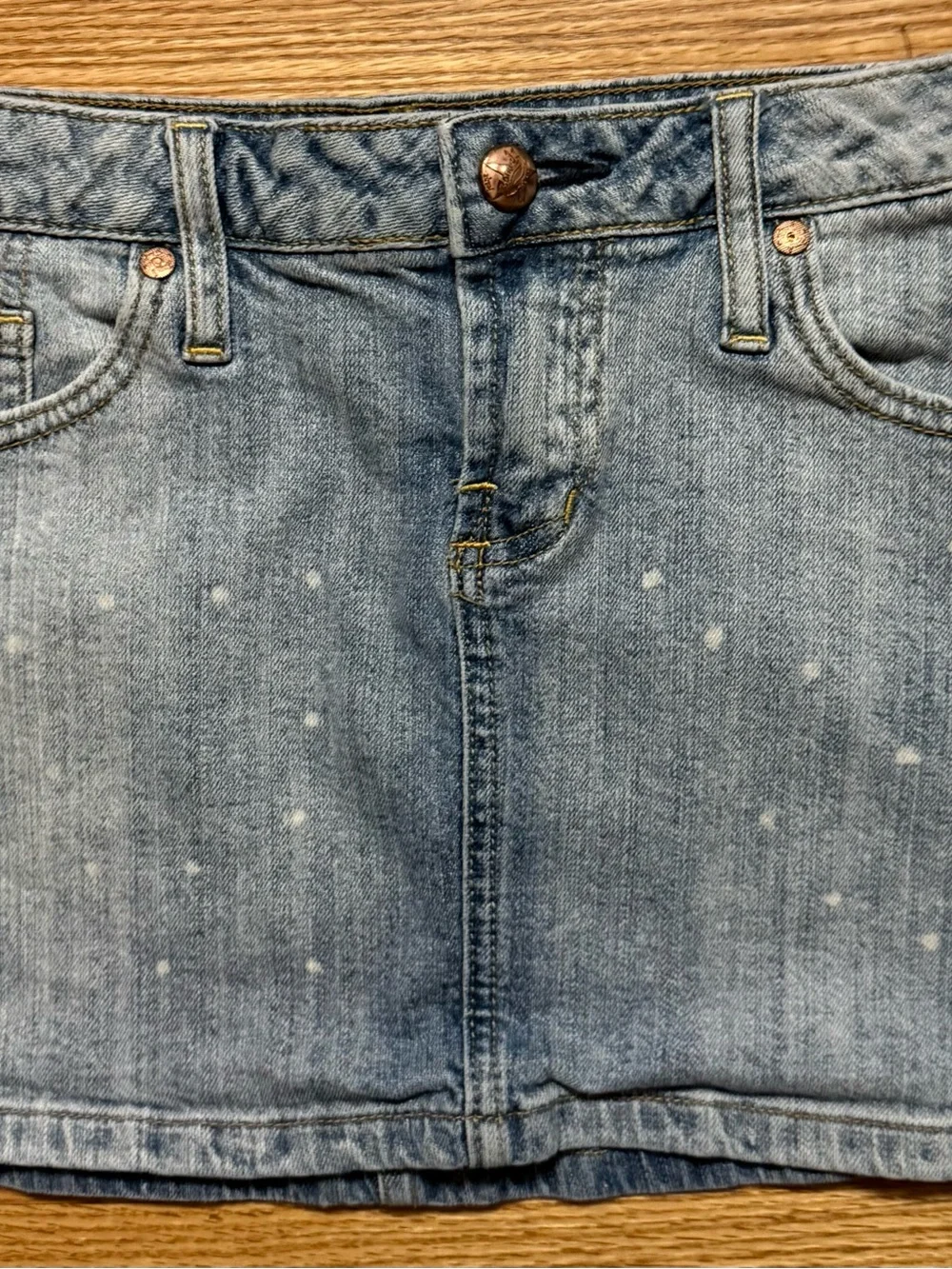 Zana Di 9 bling mini denim skirt
